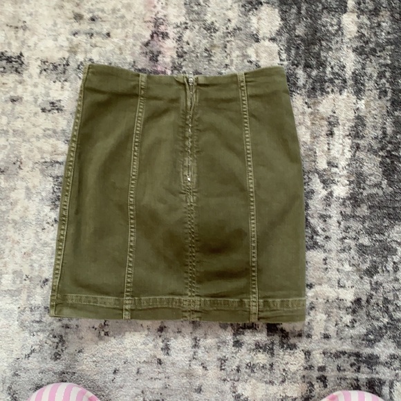 army green free people skirt - Picture 2 of 2